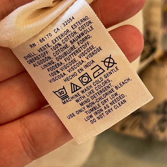 Leifnotes anthropologie mix pattern castle cotton skirt - Picture 7 of 8